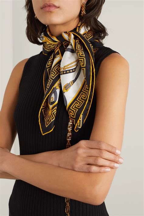 versace neck scarf